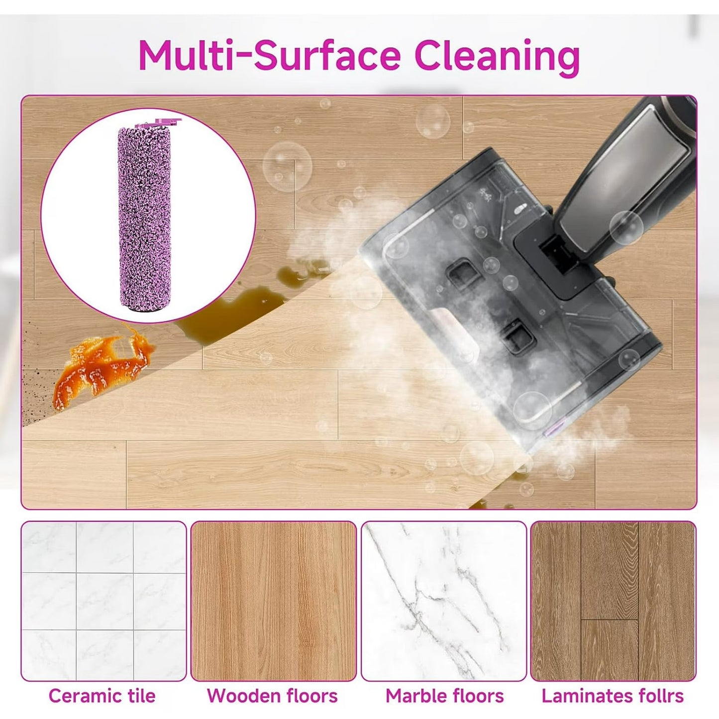All-in-One Hard Floor Steam Mop